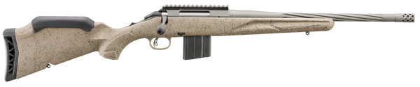 Ruger 46925 American II Ranch Full Size 22 ARC 10+1 16.10" Cobalt Cerakote Spiral Fluted Threaded Barrel & Alloy Steel Receiver w/Picatinny Rail, Flat Dark Earth Splatter Adj LOP Synthetic Stock