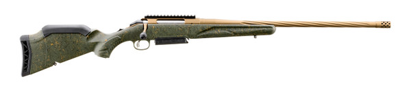 Ruger American II Predator 7mm PRC, 22" Barrel, 3+1, Green Splatter Synthetic / Burnt Bronze Cerakote