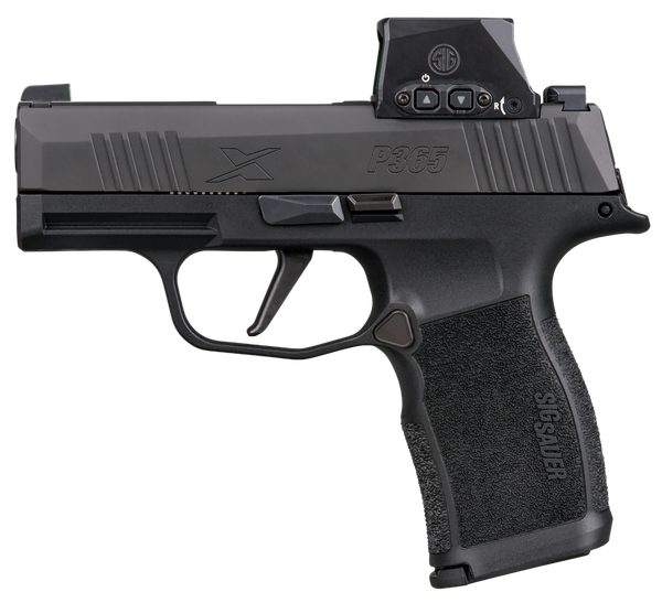 Sig Sauer P365X 9mm Luger, 3.1" Barrel, 12+1, Black Polymer / Nitron