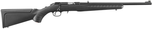 Ruger 8303 American Rimfire Compact 22 LR 10+1 18" Satin Blued Satin Blued Steel Barrel & Alloy Steel Receiver w/Integral Scope Mount, Black Fixed Synthetic Stock, Right Hand
