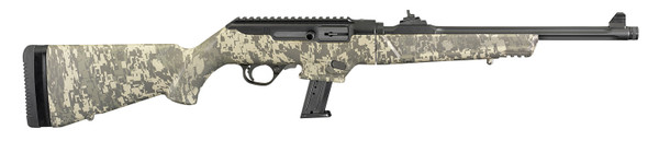 Ruger PC Carbine 9mm Luger, 16.12" Barrel, 17+1, Green Digital Camo / Type III Hard-Coat Anodized
