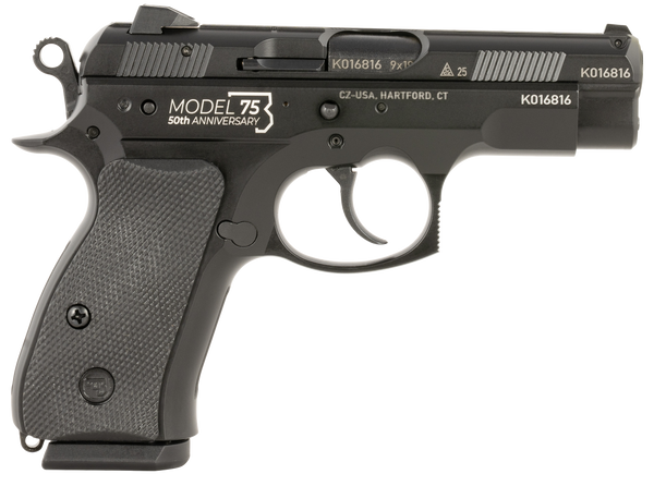 CZ-USA 01132 75D 50th Anniversary Compact Frame 9mm Luger 10+1
