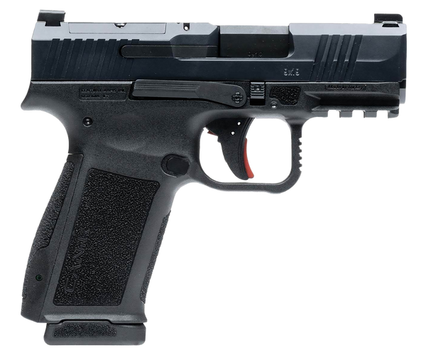 Canik HG7884N Mete MC9L Sub-Compact Frame 9mm Luger 10+1 3.18" Black Nitride Steel Barrel, Black Nitride Serrated Steel Slide, Black Polymer Frame w/Picatinny Rail, Black Polymer Grip