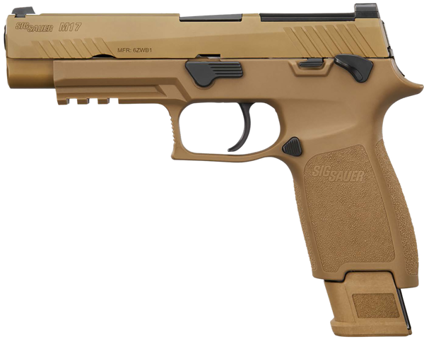 Sig Sauer M17 9mm Luger, 4.7" Barrel, 10+1, Coyote Polymer / Coyote PVD