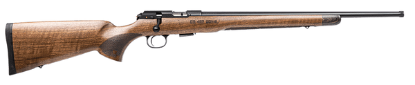 CZ-USA 02373 CZ 457 Royal Full Size 22 LR 5+1 20.50" Black Nitride Black Nitride Steel Receiver Walnut Fixed American Style w/Decorative Forend Tip Stock Right Hand