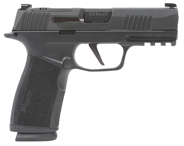 Sig Sauer 365XCA9BXR3 P365-XMACRO  Compact 9mm Luger 17+1 3.70" Black Barrel, Black Nitron Optic Ready/Serrated Slide & Frame w/Picatinny Rail, Black Polymer w/Interchangeable Backstrap Grip