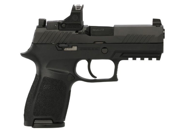 Sig Sauer P320 Compact RS 9mm Luger, 3.9" Barrel, 15+1, Black Polymer / Nitron