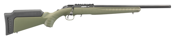 Ruger American Rimfire .22 LR, 18" Barrel, 10+1, OD Green Synthetic / Satin Blued
