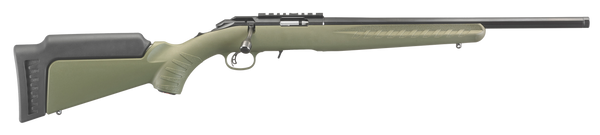 Ruger American Rimfire .17 HMR, 18" Barrel, 9+1, OD Green Synthetic / Satin Blued