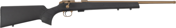 CZ-USA 02394 CZ 457 American 22 LR 5+1 20" Bronze Cerakote Steel Threaded Barrel, American Style Black Synthetic Stock