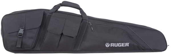 Ruger 27932 Defiance Tactical Rifle Case  42" Black Endura with Ruger Logo, Carry Handle, Knit Lining, Mag Pocket, Accessory Pockets & Lockable Zipper