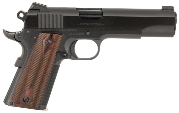 Colt Mfg O1911SE-A1 Government Limited Edition 45 ACP 7+1 5" Blued National Match Barrel, Blued Steel Serrated Slide, Blued Carbon Steel Frame w/Beavertail, Rosewood Checkered Grip, Ambidextrous