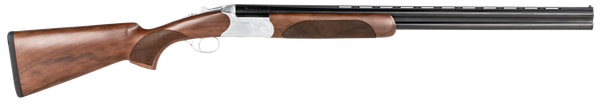 CZ-USA 06478 Redhead Premier  16 Gauge 2.75" 2rd 28" Gloss Black Chrome Barrel, Silver Satin Chrome Metal Finish, Walnut Stock Includes IC & M Chokes
