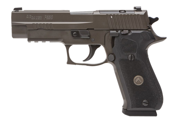 Sig Sauer 220R45LEGIONSAOR2 P220 Full Size Legion SAO 45 ACP 8+1 4.40", Gray Elite Cerakote, Picatinny Rail Frame, Romeo 1 Cut Slide, Black G10 Grip, X-Ray Sights