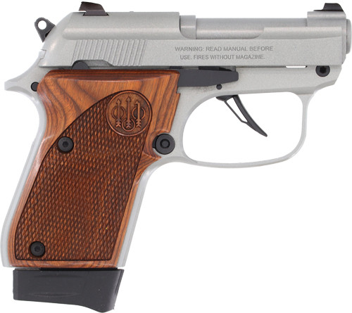 BERETTA 30X TOMCAT 32ACP 2.9" 8RD INOX WITH WOOD GRIPS