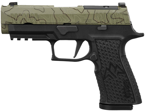Sig Sauer P320 XTEN Endure Comp 10mm Auto, 3.8" Barrel, 15+1, Moss Green Cerakote