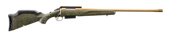 Ruger American II Predator .450 Bushmaster, 22" Barrel, 3+1, Burnt Bronze Cerakote / Green Splatter Synthetic