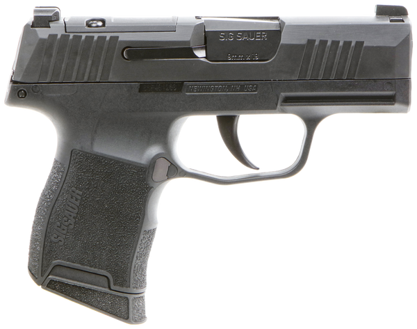 Sig Sauer 3659BXR3P P365 BXR Micro-Compact 9mm Luger 10+1 3.10" BlackBarrel, Black Nitron Optic Ready/Serrated Slide, Black Polymer Grips