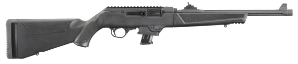 Ruger 19101 PC Carbine *NY/CA Compliant 9mm Luger 10+1 16.12" Fluted Barrel, Type III Black Hard Coat Anodized Receiver, Synthetic Stock, Optics Ready