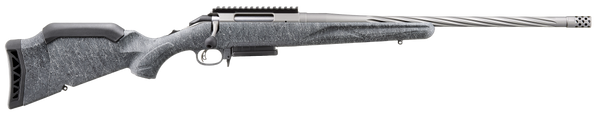 Ruger 46914 American II  Full Size 270 Win 4+1 20" Cobalt Cerakote Spiral Fluted Threaded Barrel & Alloy Steel Receiver Picatinny w/Rail Receiver, Gray Splatter Adj LOP Synthetic Stock