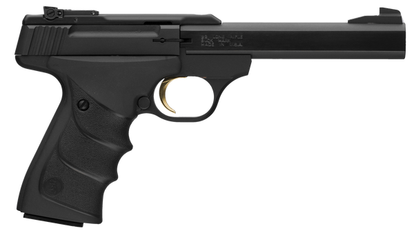 Browning 051497490 Buck Mark URX 22 LR 10+1 5.50" Slab Side Barrel, Matte Black Serrated Steel Slide & Aluminum Frame, Black Overmolded RX Grips