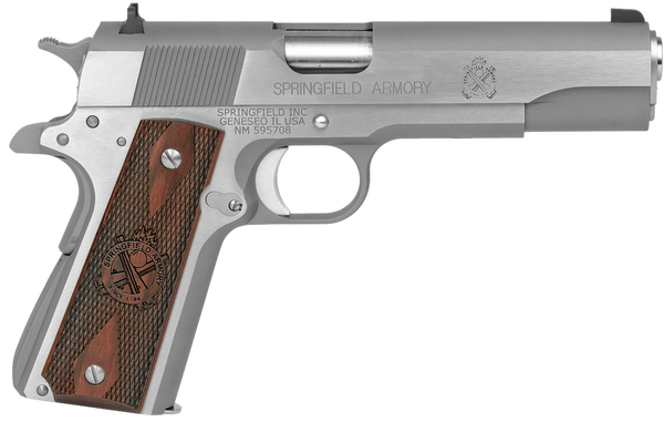 Springfield Armory 1911 Mil-Spec .45 ACP, 5" Barrel, 7+1, Stainless