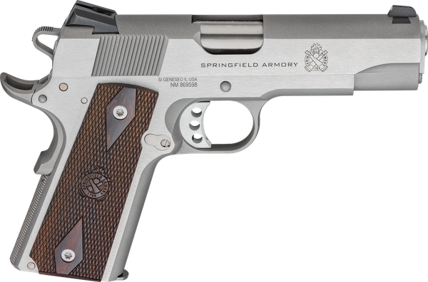 Springfield Armory 1911 Garrison .45 ACP, 4.25" Barrel, 7+1, Stainless