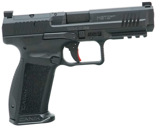 Canik HG6595N Mete SFT Full Size Frame 9mm Luger 20+1/18+1, 4.46" Black Match Grade Barrel, Black Nitride Optic Ready/Serrated Steel Slide, Polymer Frame w/Picatinny Rail, Ambidextrous