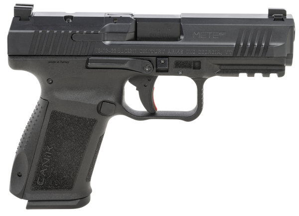 Canik HG5637N Mete SF Compact 9mm Luger 15+1 4.08" Black Steel Barrel, Black Nitride Optic Ready/Serrated Slide, Black Polymer Frame w/Beavertail & Picatinny Rail, Ambidextrous