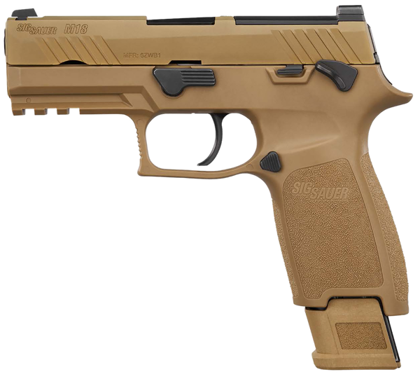 Sig Sauer M18 9mm Luger, 3.9" Barrel, 10+1, Coyote PVD