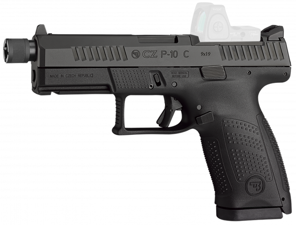 CZ P-10 C 9mm Luger, 4.02" Barrel, 17+1, Black Nitride