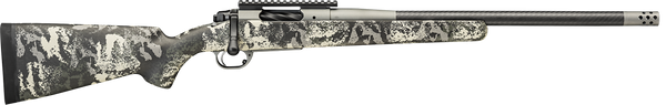 Springfield Armory BAB92465PRCCFY 2020 Boundary  6.5 PRC 3rd 24" Tactical Gray Cerakote Model 2020 Stainless Steel Receiver Rogue Camo Carbon Fiber Stock
