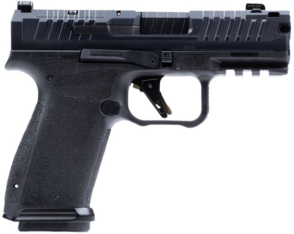 Canik HG8329N Mete MC9 Prime 9mm Luger 10+1 3.64" Black Nitride Compensated Barrel, Black Nitride Integrated Compensator/Optic Ready/Serrated Steel Slide, Black Polymer Frame w/Picatinny Rail