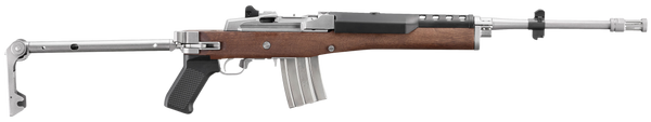 Ruger Mini-14 Tactical .223 Rem / 5.56 NATO, 18.5" Barrel, 20+1, Walnut / Matte Stainless