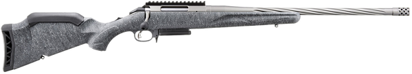 Ruger American II .308 Win, 20" Barrel, 3+1, Gun Metal Gray Cerakote / Gray Splatter Synthetic