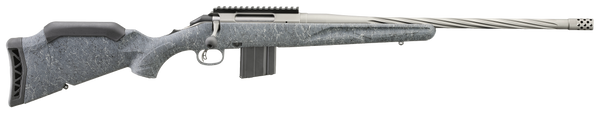 Ruger American II 22 ARC, 20" Barrel, 10+1, Gun Metal Gray Cerakote / Gray Splatter Synthetic