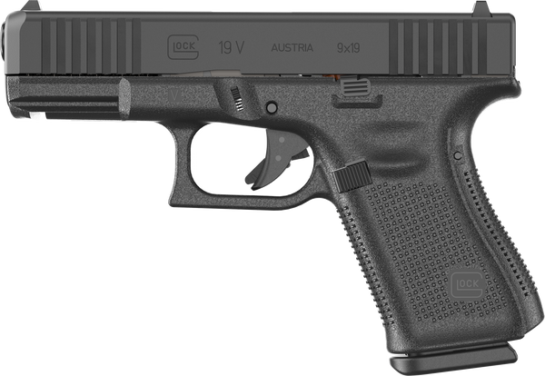 Glock G19 V Compact 9mm Luger, 4.02" Barrel, 10+1, Black