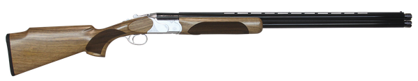 CZ-USA 06459 Redhead Premier Target 12 Gauge 3" 2rd 30" Gloss Black Chrome Barrel, Silver Satin Chrome Metal Finish, Turkish Walnut Stock Includes 5 Extended Chokes