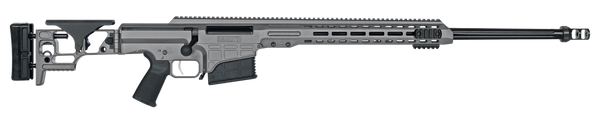 Barrett 18480 MRAD  338 Lapua Mag 26" 10+1 Gray Gray Folding with Adjustable LOP Stock Black Polymer Grip Right Hand