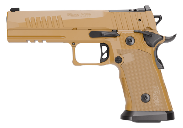Sig Sauer P211 GT5 9mm Luger, 5" Barrel, 21+1, Coyote Cerakote