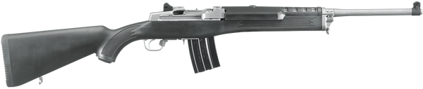 Ruger 5817 Mini-14 Ranch 5.56x45mm NATO 20+1 18.50" Barrel, Matte Stainless Steel, Synthetic Stock, Optics Ready