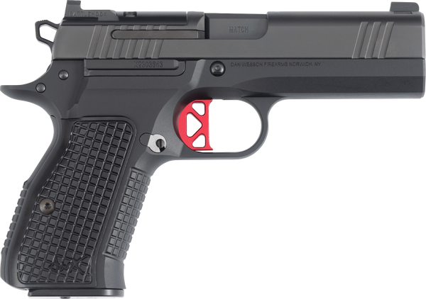 Dan Wesson 92104 DWX  Compact Frame 9mm Luger 15+1 4" Black Match Grade Barrel, Black DLC Serrated Slide, Black Aluminum Frame w/Beavertail, Black Aluminum Grip