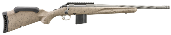 Ruger 46923 American II Ranch Full Size 350 Legend 5+1 16.10" Cobalt Cerakote Spiral Fluted Threaded Barrel & Alloy Steel Receiver w/Picatinny Rail, Flat Dark Earth Splatter Adj LOP Synthetic Stock
