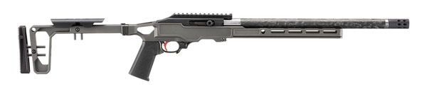 Ruger 10/22 Carbon Fiber .22 LR, 16.1" Barrel, 10+1, Clear Satin / Grey Birch Chassis