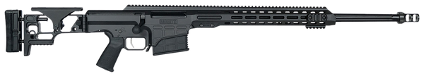 Barrett 18496 MRAD  6.5 Creedmoor 24" 10+1 Black Cerakote Black Folding with Adjustable LOP Stock Black Polymer Grip Right Hand