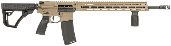 Daniel Defense 0212811090047 DDM4 V7 Pro 5.56x45mm NATO 18" 30+1, FDE Rec, Black OEM Overmolded Stock & Grip, Geissele Trigger