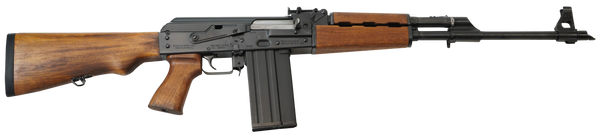 Zastava Arms Usa ZR77308W ZPAP M77 308 Win/7.62x51mm 20+1 19.70" Black Threaded Barrel, 1.5mm Bulged Trunnion Receiver,  Battleworn Beechwood Stock & Grip