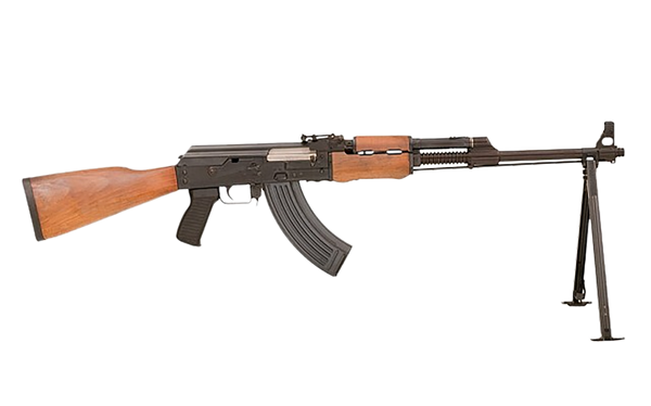 Zastava Arms Usa ZR72762W ZPAP M72 RPK 7.62x39mm 30+1 21" Black Finned Barrel Black, Black Steel Receiver, Fixed Walnut Stock, Detachable Bipod