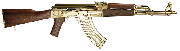 Zastava Arms Usa ZR7762WMGL ZPAPM70  7.62x39mm 16.25" 30+1, 24K Gold Plated Barrel/Rec, Walnut Stock & Grip, Gold Mag Included