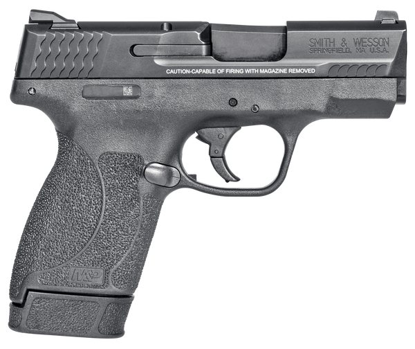 Smith & Wesson 14658 M&P M2.0  Shield Compact Slim Frame .45 ACP 7+1 3.30" Black Armornite Barrel, Black Armornite Stainless Steel Serrated Slide, Black Polymer Frame & Textured Grip, Manual Safety